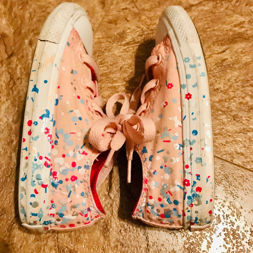 Size 9 Toddler Girl Confetti Converse